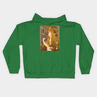 Job rolling papers poster by Mucha Kids Hoodie